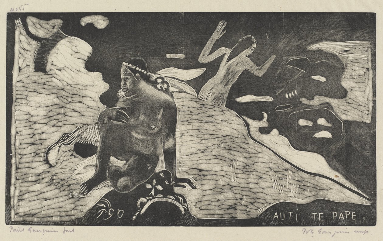 Auti te Pape Women at the River ، 18941895. بواسطة بول غوغان