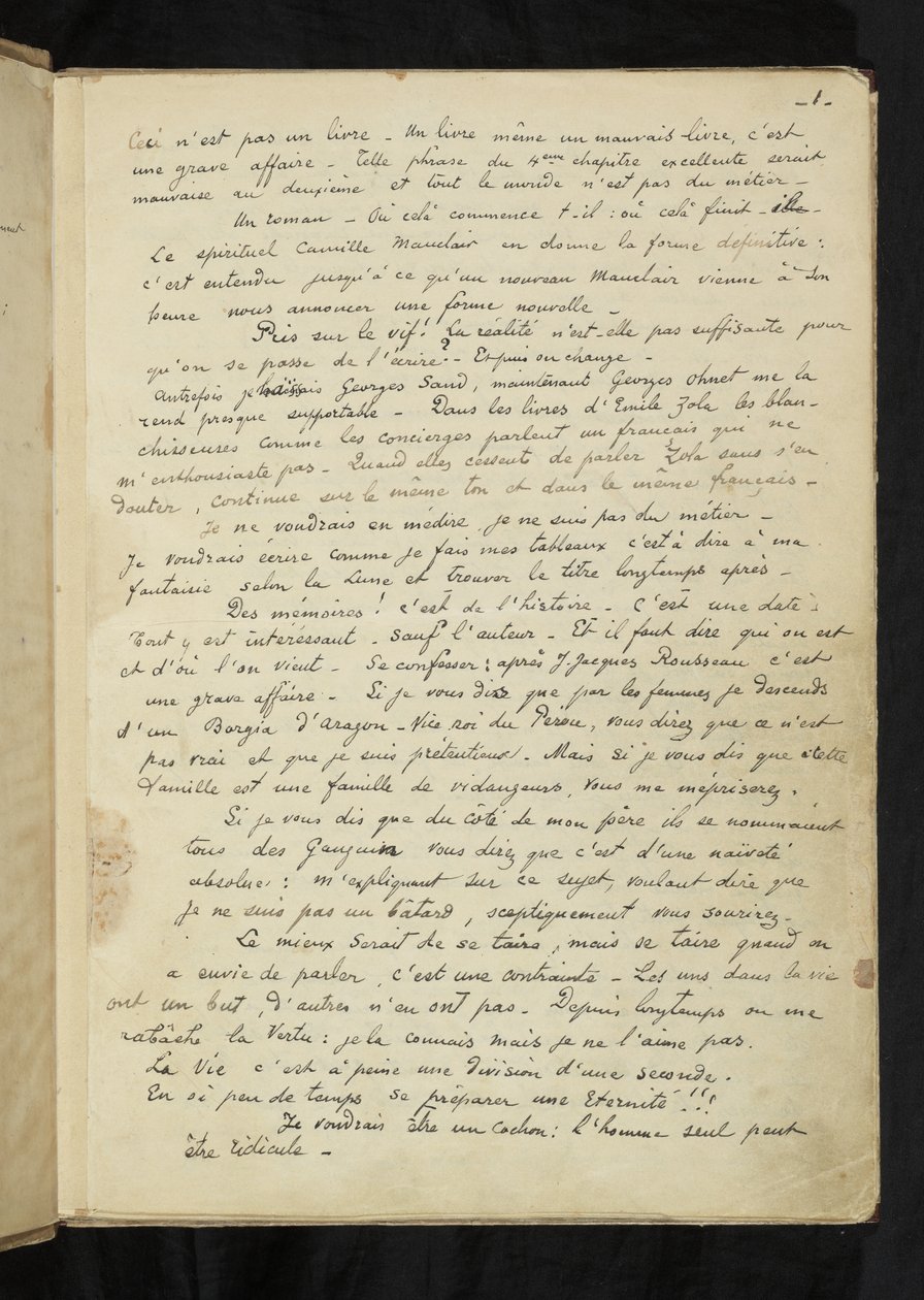 Avant et après - First page of main text  بواسطة بول غوغان