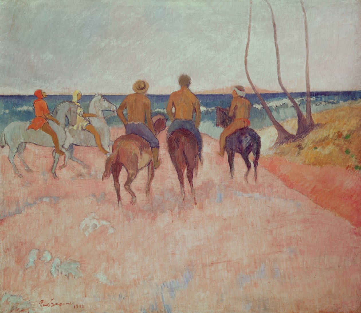 فارس على الشاطئ (هيفا هوا) 1902 بواسطة بول غوغان