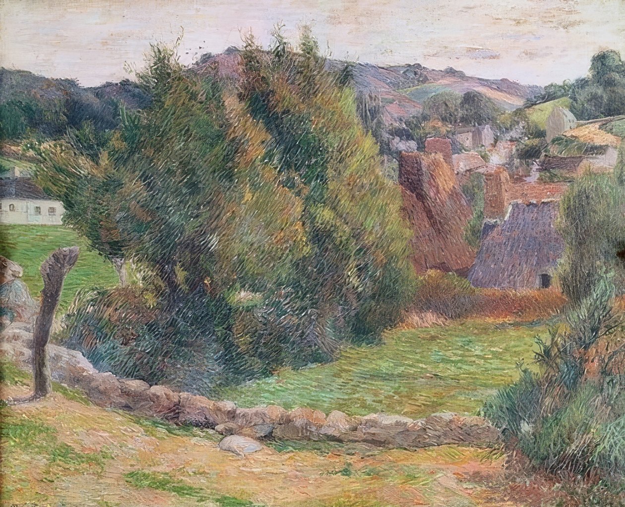 المناظر الطبيعية في Pont-Aven بواسطة بول غوغان