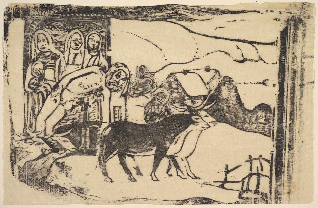 لو كالفاري بريتون ، 1898-99. بواسطة بول غوغان