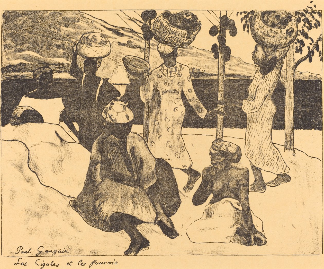 الجراد والنمل: ذاكرة مارتينيك السيكادا والنمل ، 1889. بواسطة بول غوغان