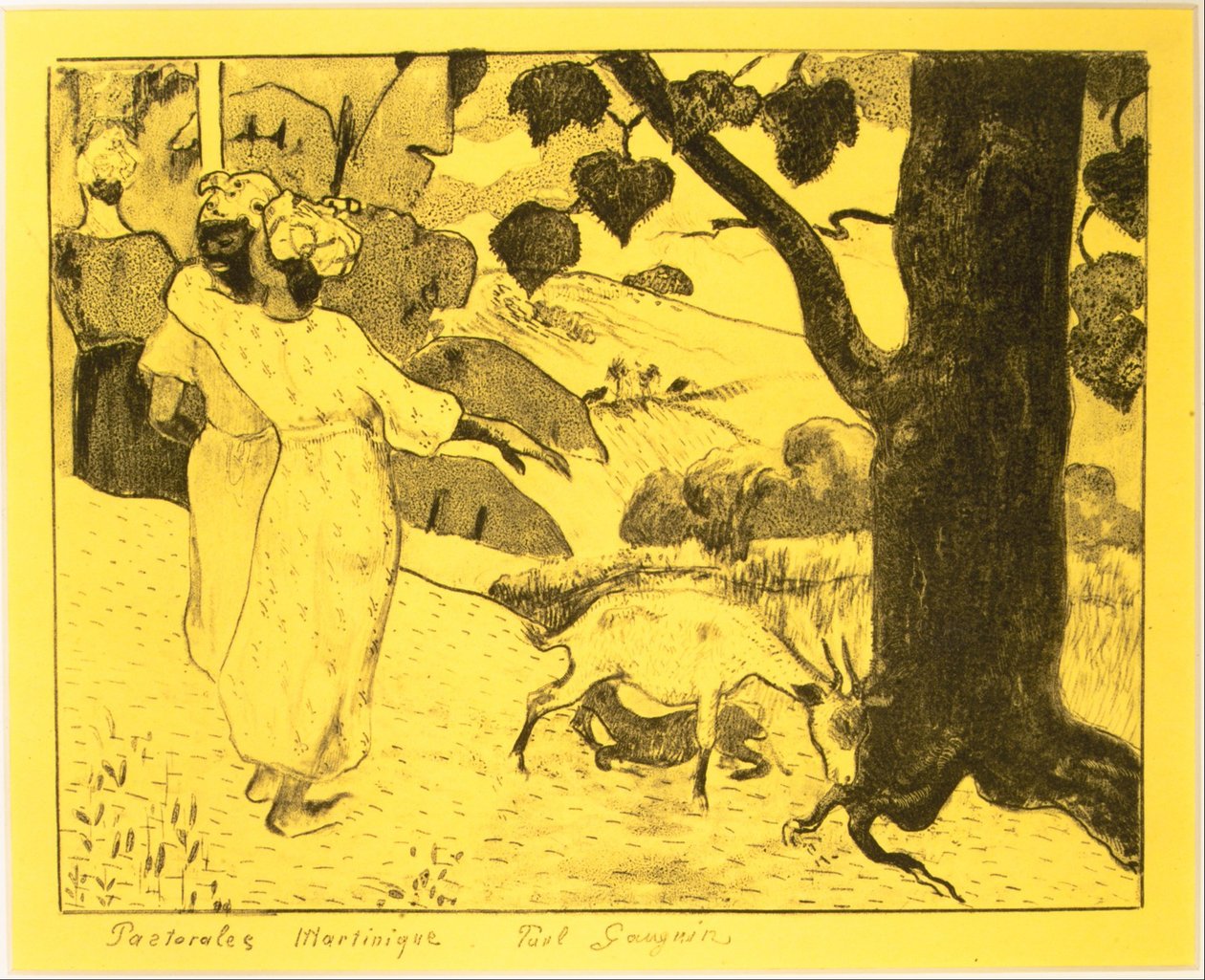 Martinique Pastorals ، من جناح Volpini: Dessins lithographiques ، 1889. ، 1889. بواسطة بول غوغان