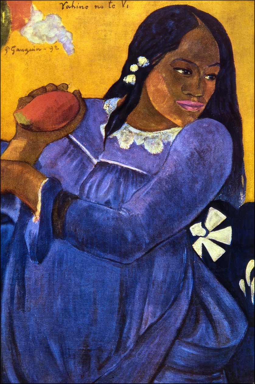 تاهيتي: امرأة السادس (امرأة مع مانجو) ، بول غوغان ، 1892 بواسطة بول غوغان