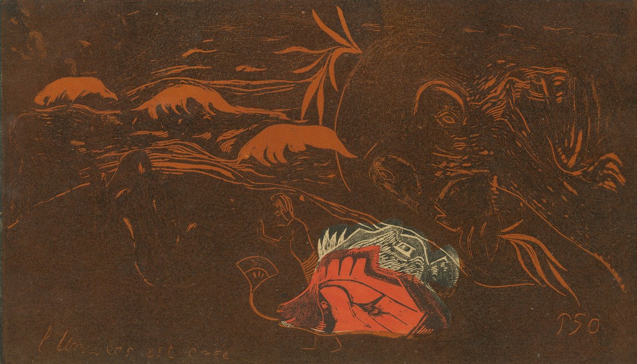 الكون مخلوق L'Univers est cree، c. 1894. بواسطة بول غوغان