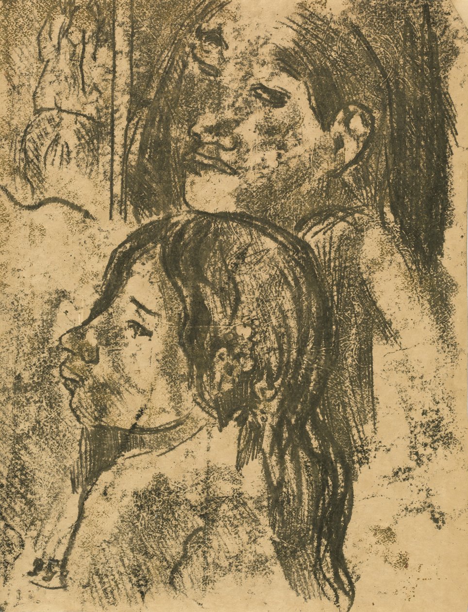 اثنان من Marquesans [وجه الصفحة] ، ج. 1902. بواسطة بول غوغان
