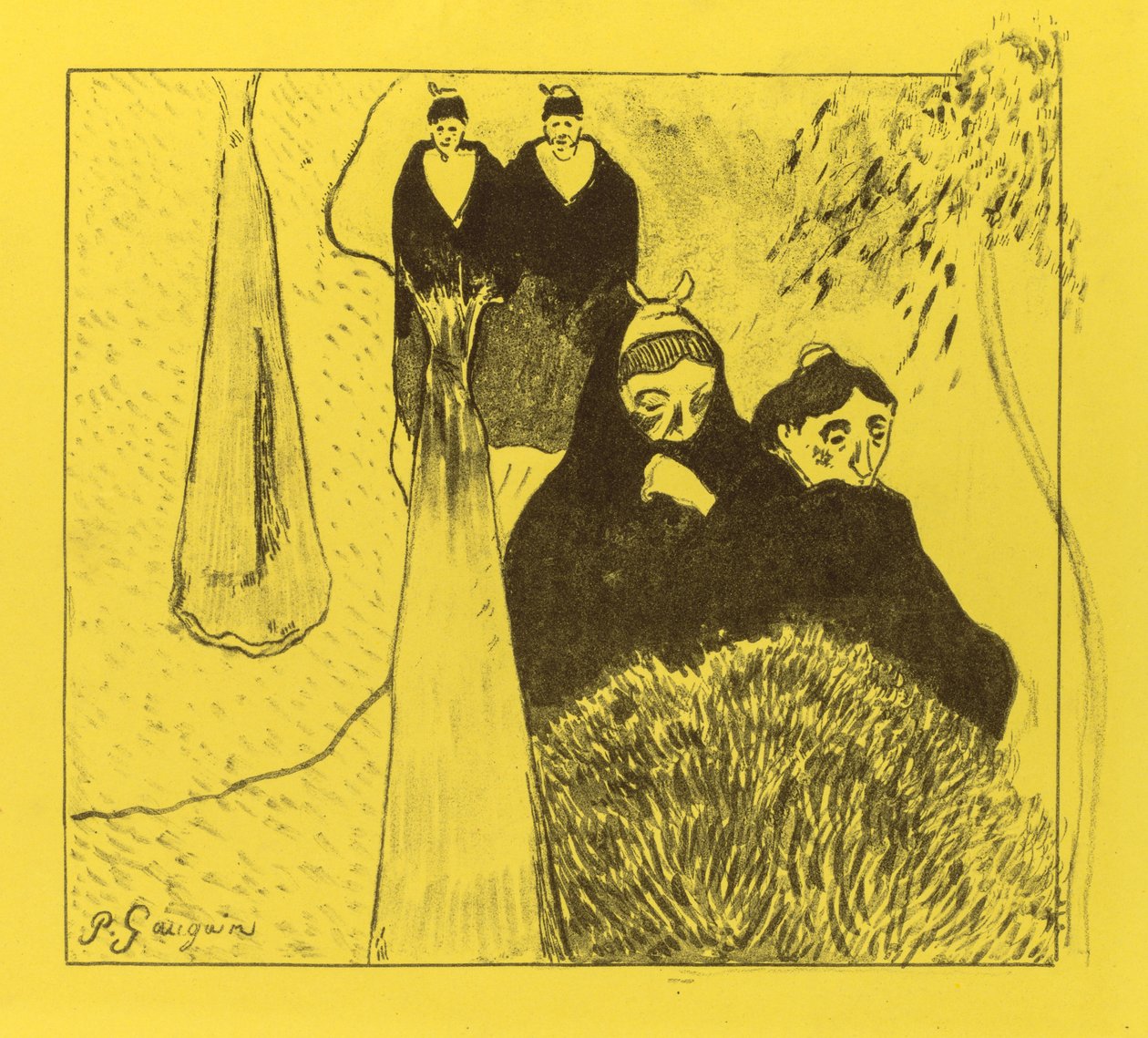 جناح Volpini: Old Women of Arles بواسطة بول غوغان