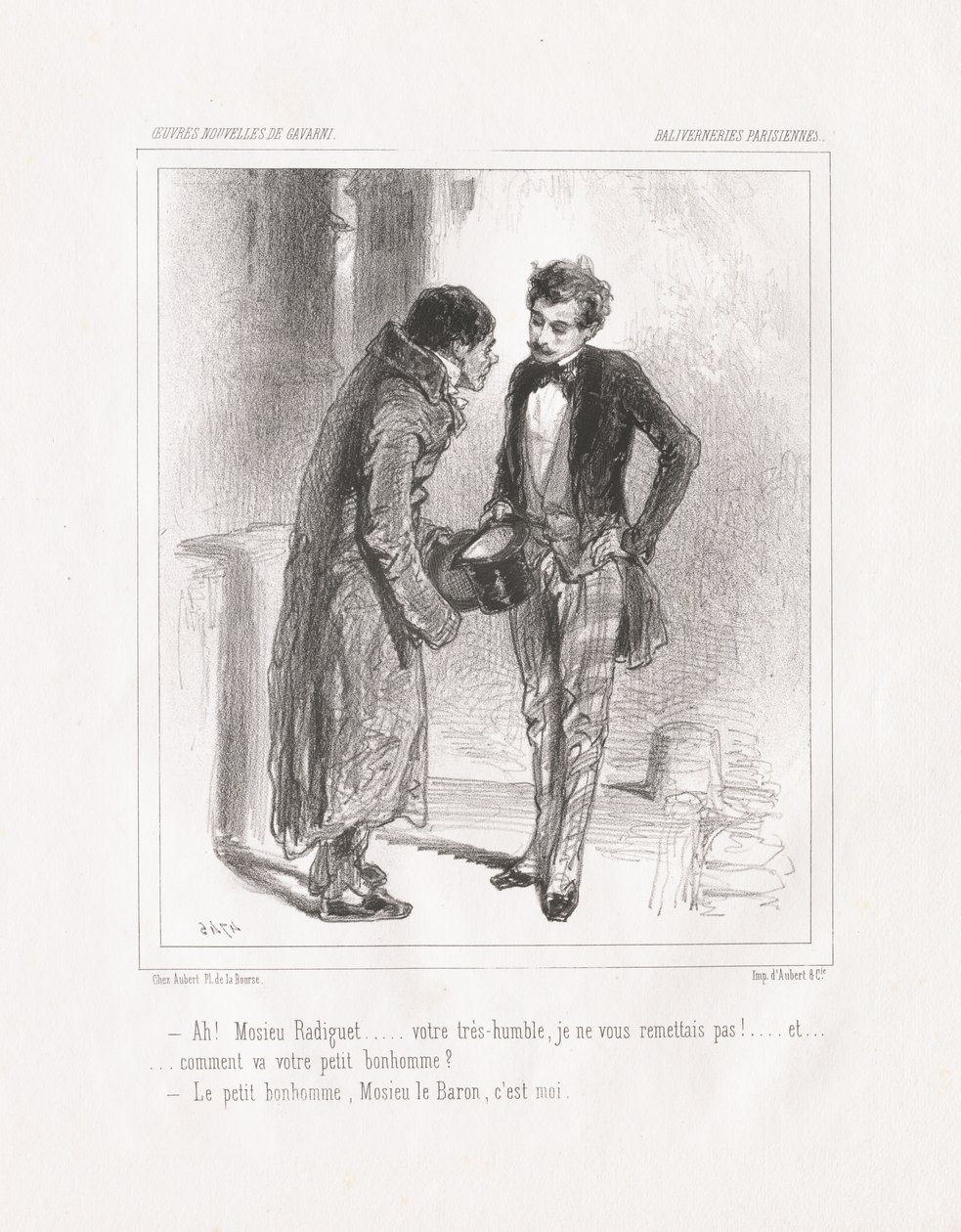 بريفيرنيس الباريسية: آه! Monsieu Radiguet ، 1847. بواسطة بول جافارني