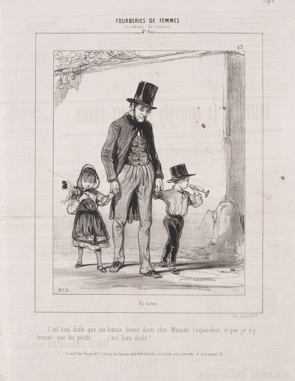 Fourberies de Femmes: في مسائل المشاعر ، 1842. بواسطة بول جافارني