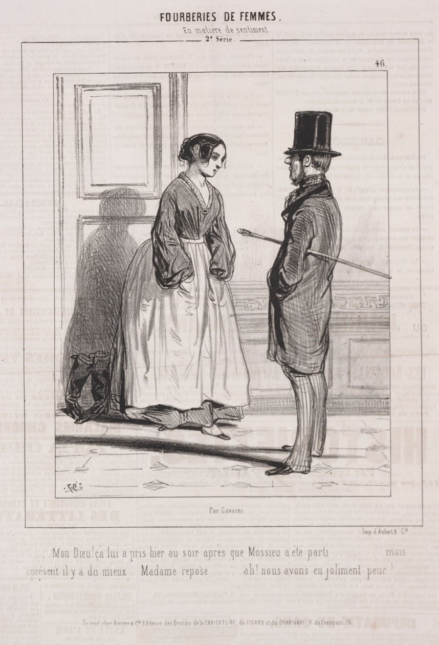 Fourberies de Femmes: في مسائل المشاعر ، 1842. بواسطة بول جافارني