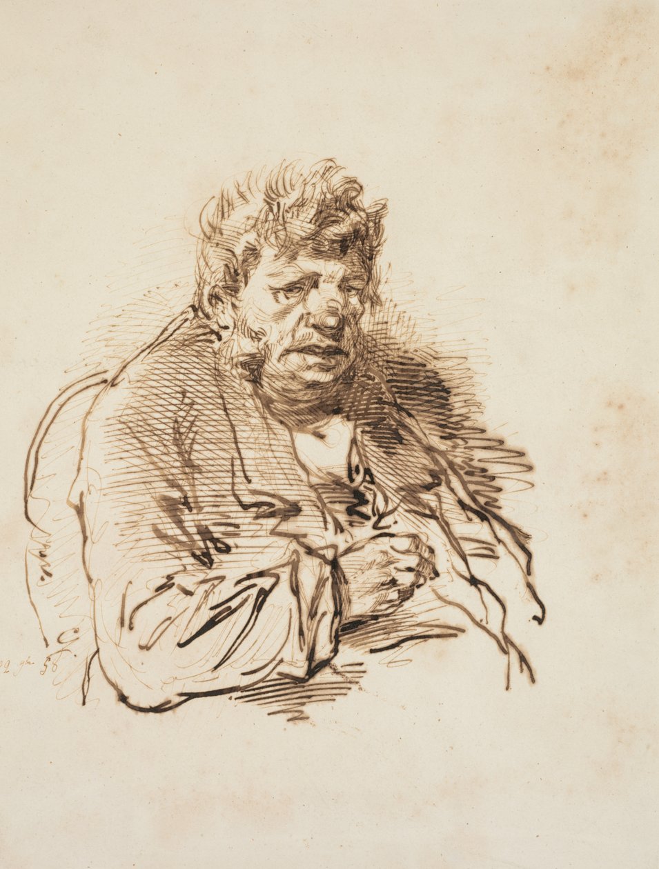 رأس رجل عجوز ، 1858. بواسطة بول جافارني