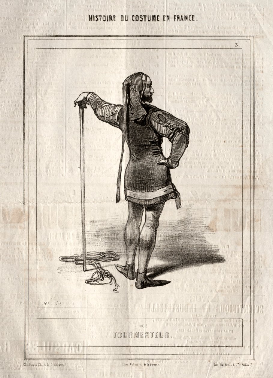 تاريخ الأزياء في فرنسا: Tormentor ، 1843. بواسطة بول جافارني