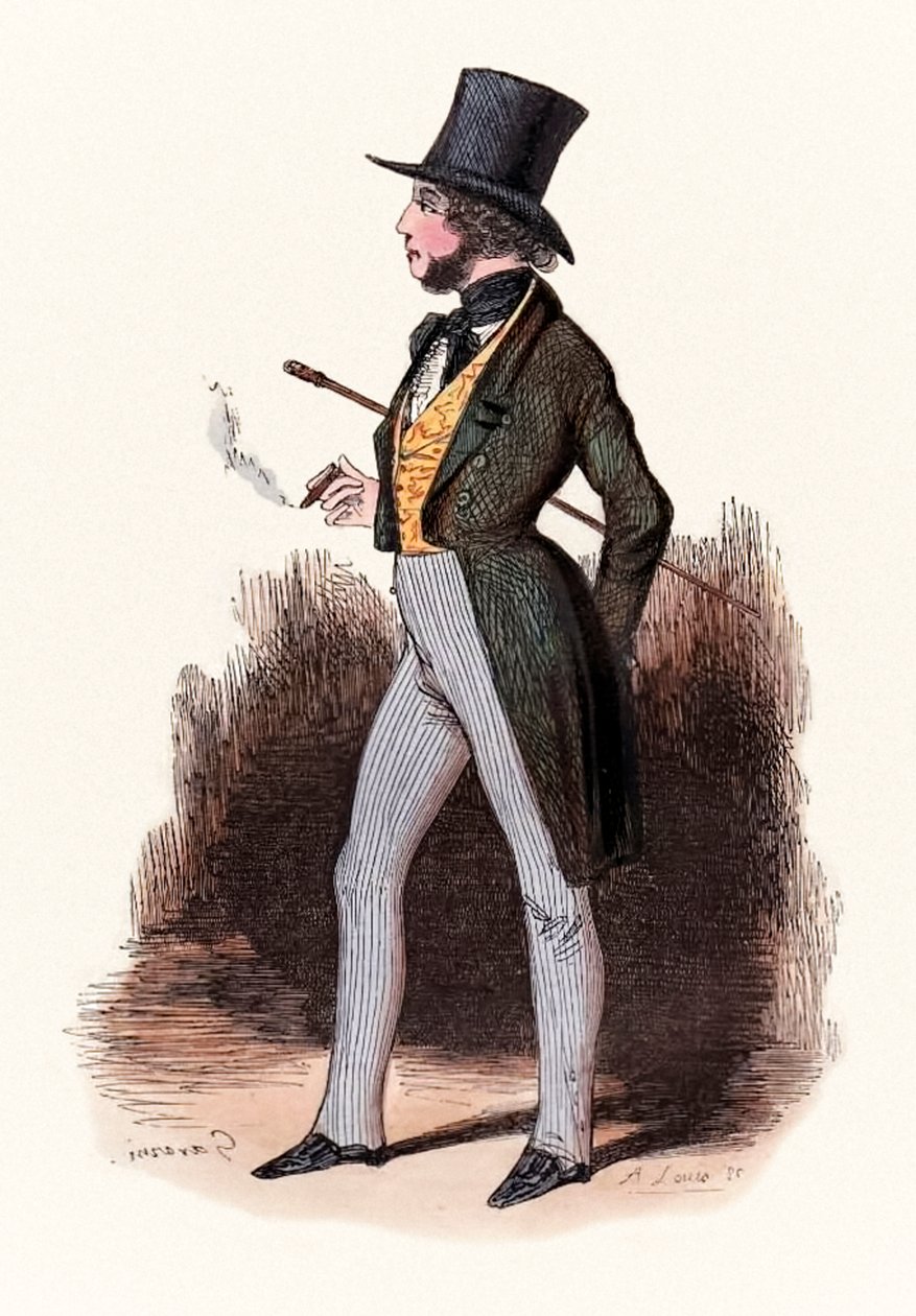 رسم إيضاحي من "Le Sportsman Parisien" [الرجل الرياضي الباريسي] بقلم رودولف دورنانو (1861-1865) بواسطة بول جافارني