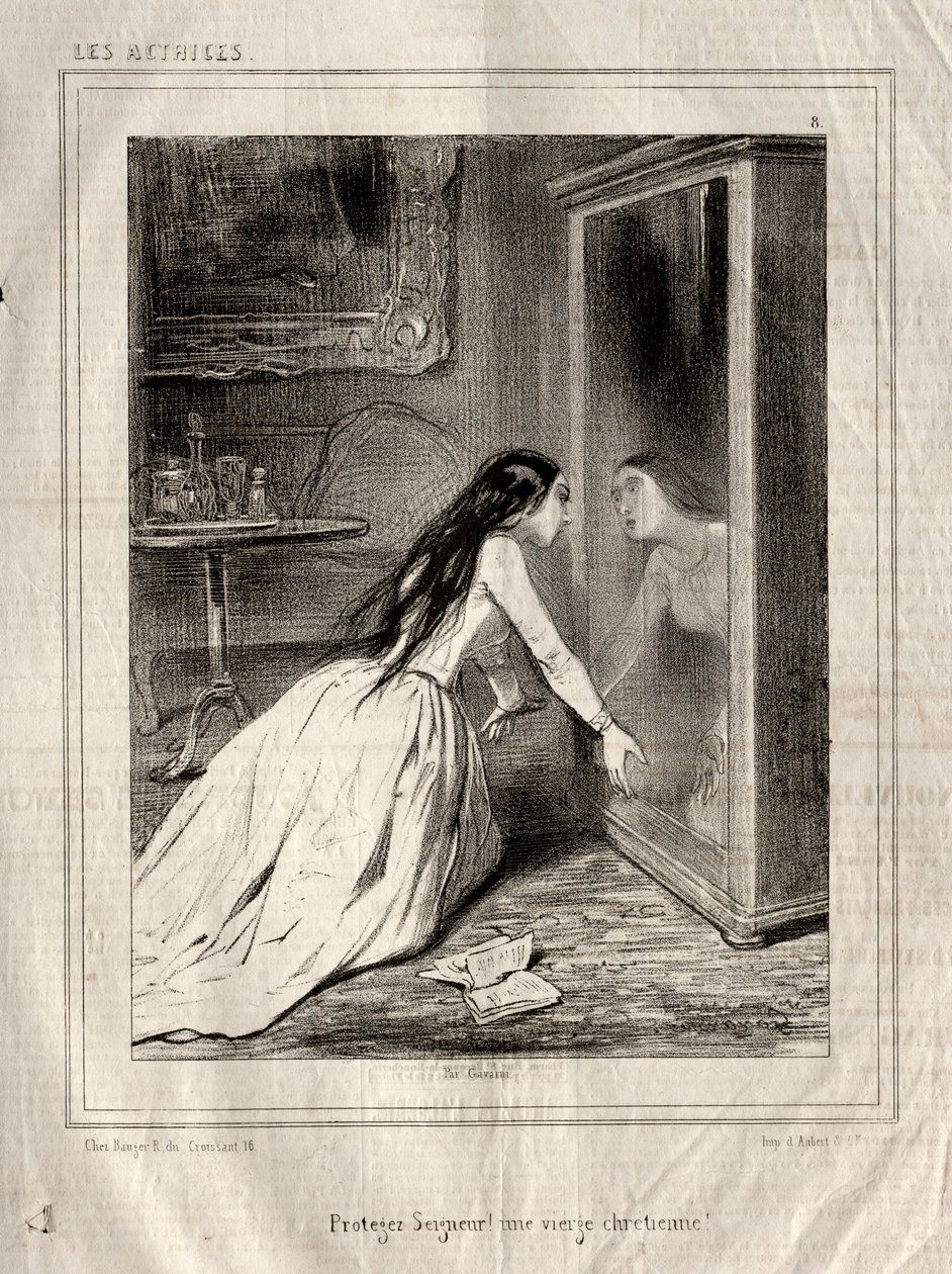 الممثلات: احموا الرب! عذراء مسيحية ، 1843. بواسطة بول جافارني