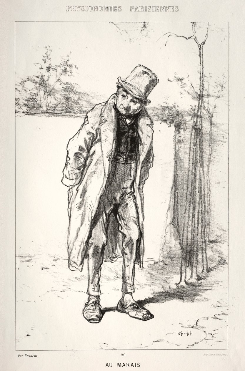 علم الفراسة الباريسي: Au Marais ، 1869. بواسطة بول جافارني