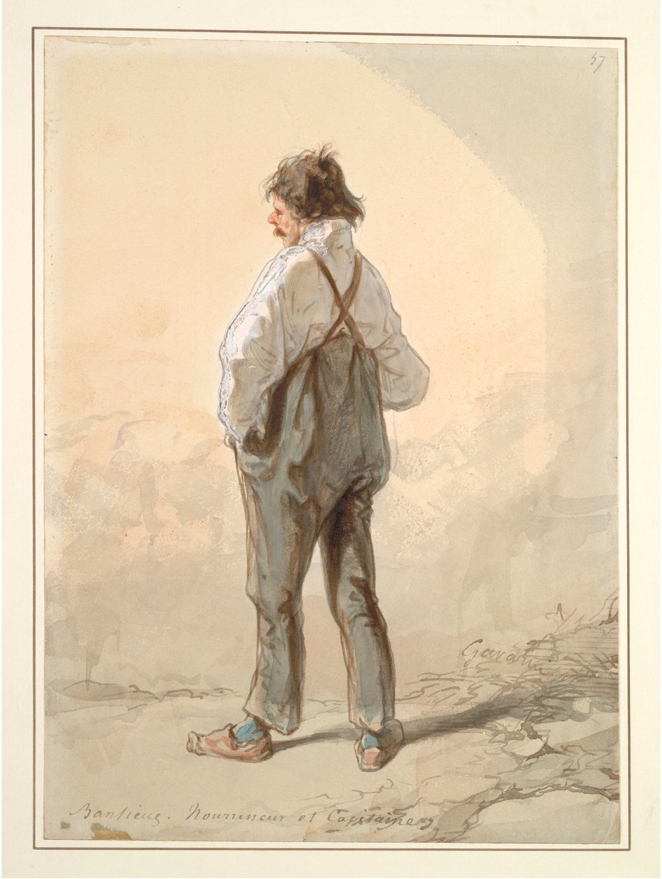 الضواحي: شركة Stock Raiser and Captain ، ربما 1859-1860. بواسطة بول جافارني