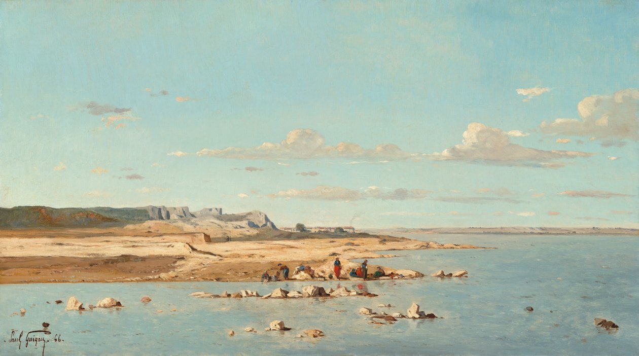 الغسالات على ضفاف Durance 1866. بواسطة بول جيجو