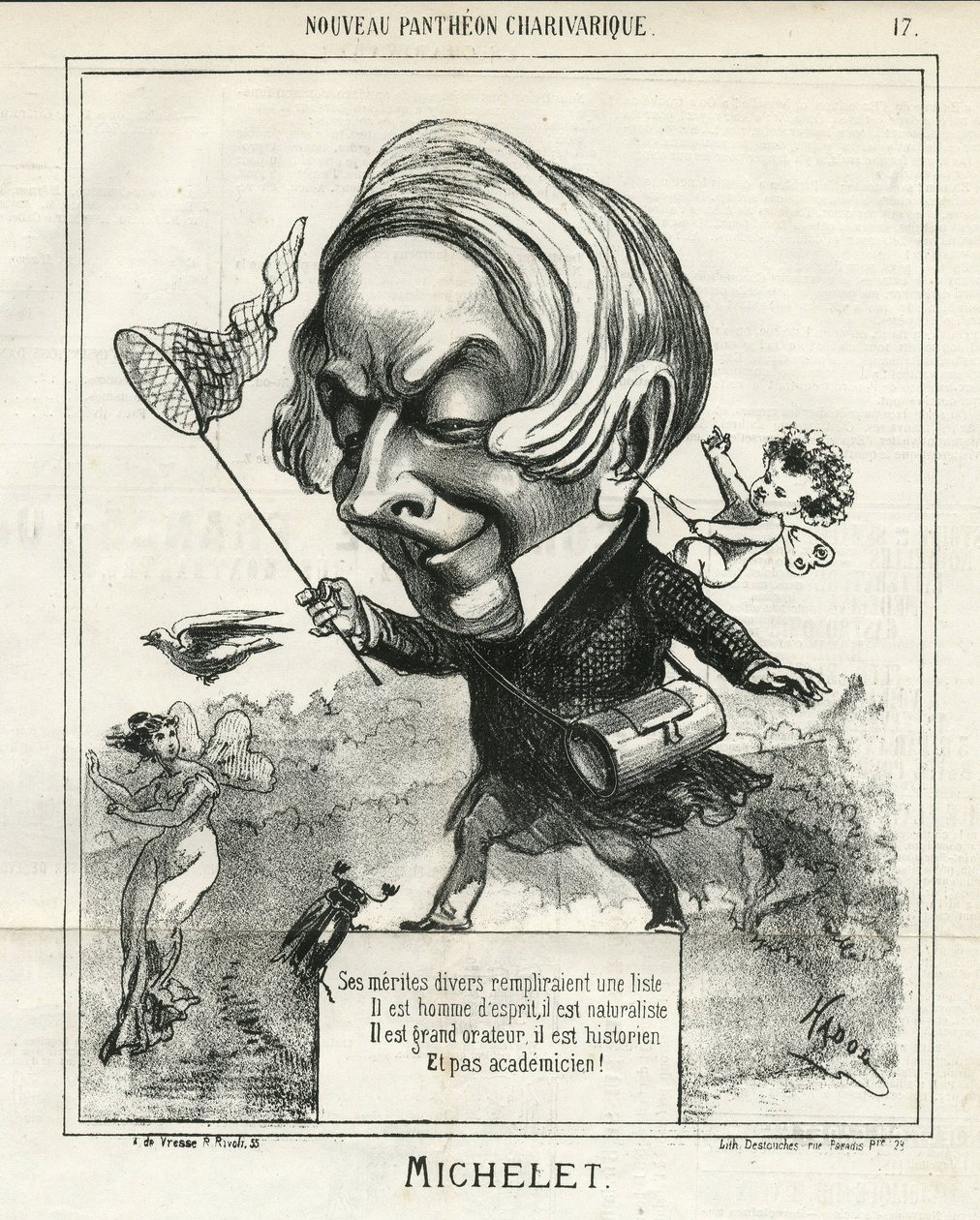 Illustration of Hadol (1835-1875) in The Charivari بواسطة بول هادول
