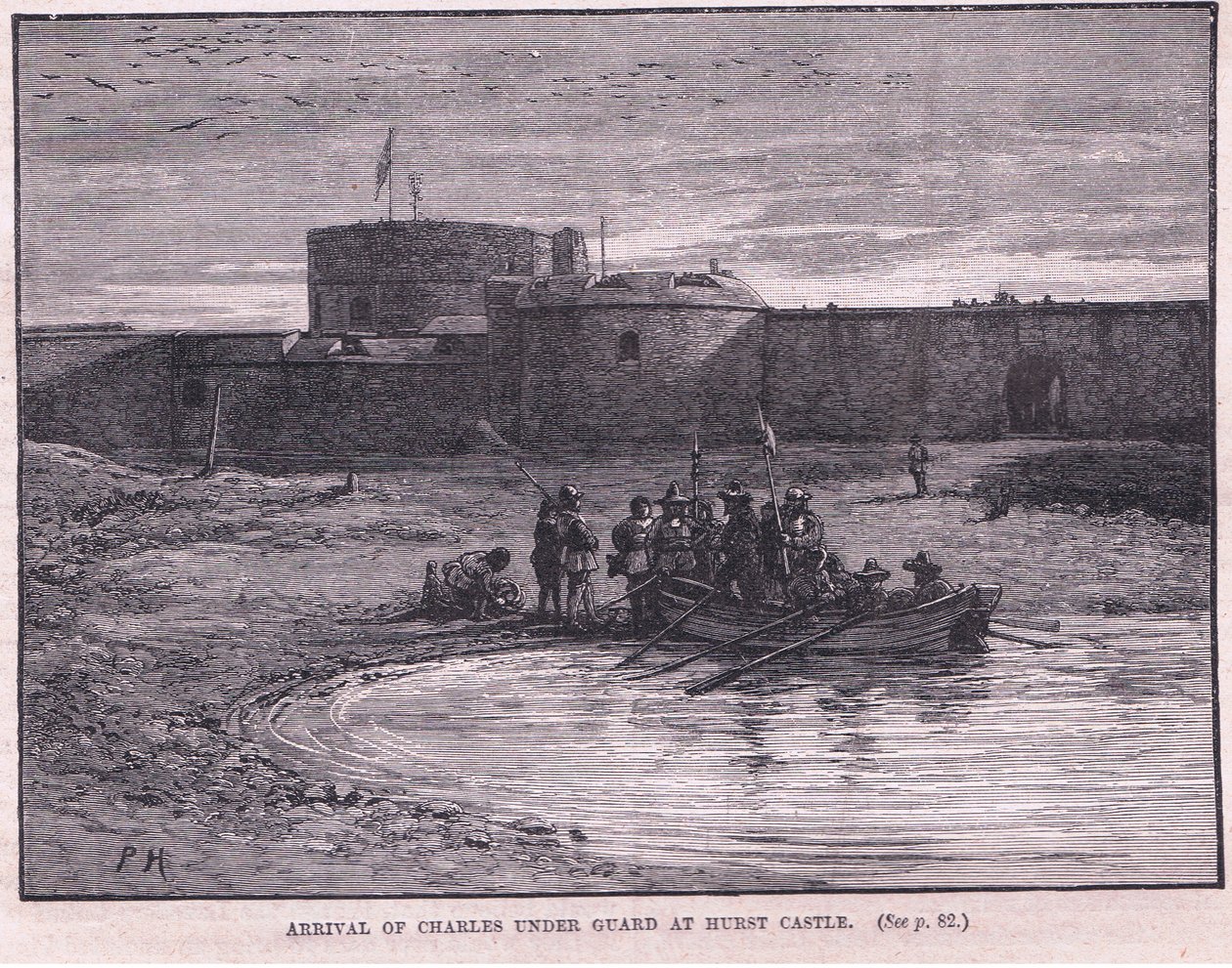 وصول تشارلز الأول تحت الحراسة إلى قلعة هيرست 1648 م بواسطة بول هاردي