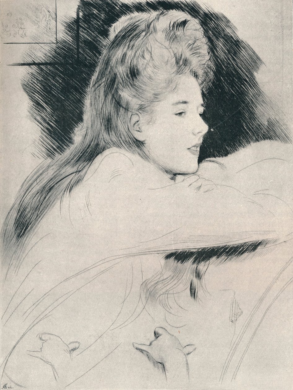 "Etude"، c1890، 1894 بواسطة بول Helleu