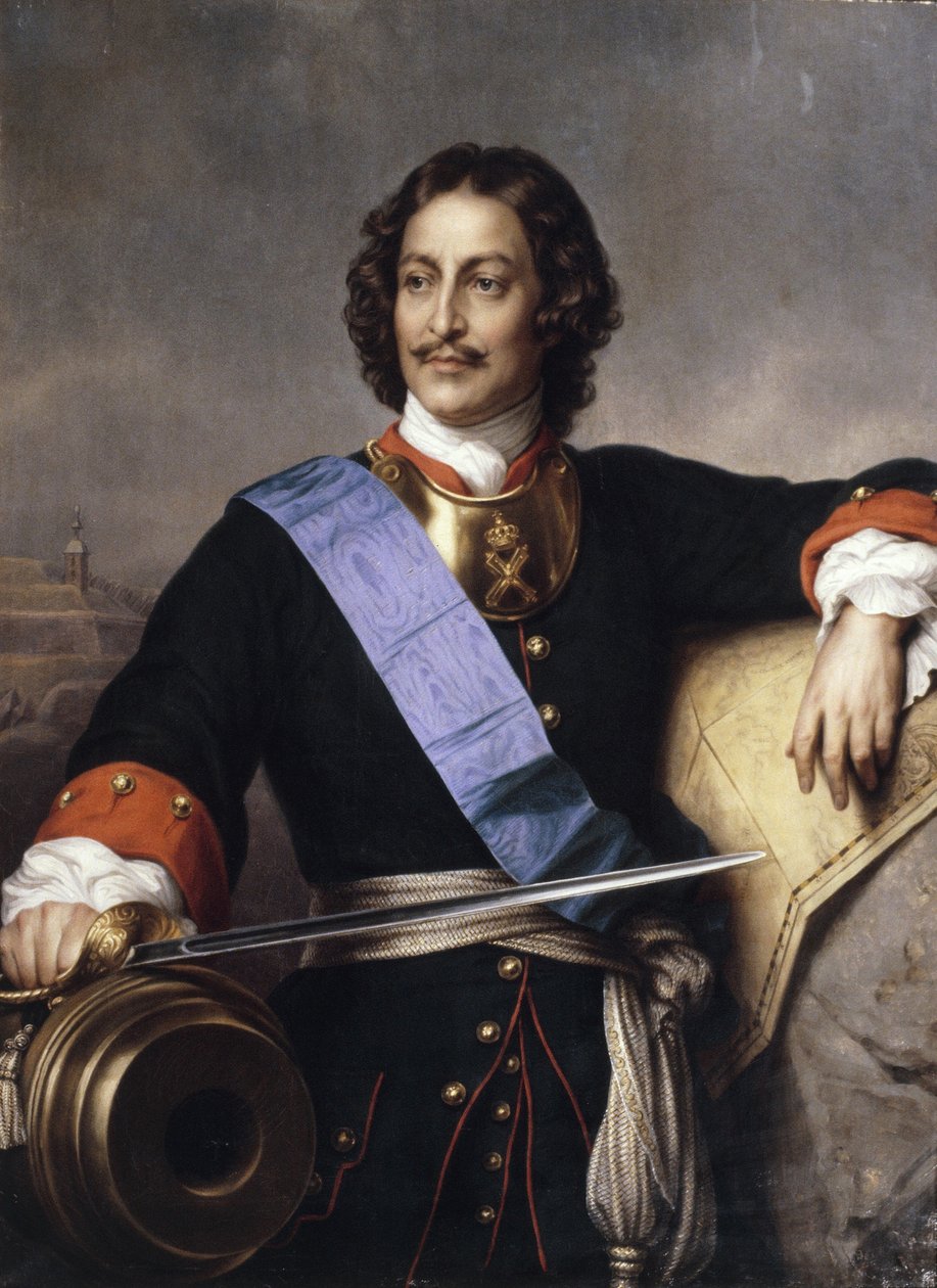 صورة للإمبراطور بطرس الأول 1672-1725 بواسطة بول ديلاروش