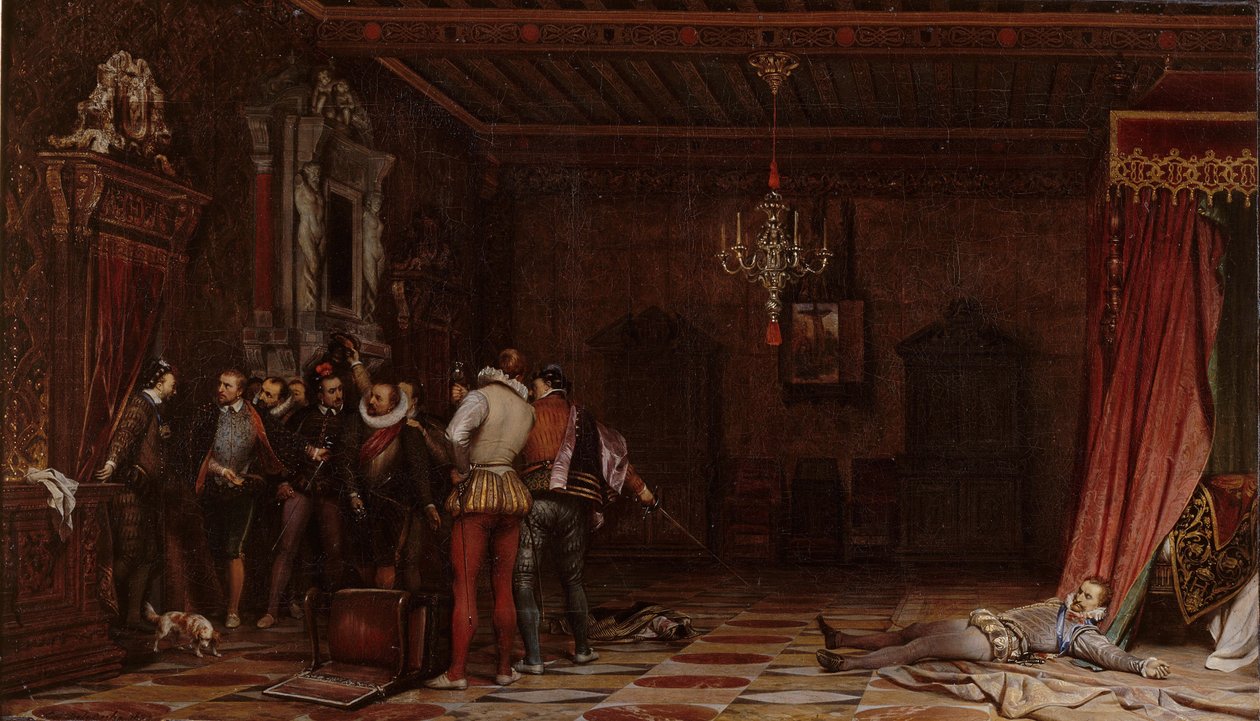 اغتيال دوق Guise في قصر بلوا عام 1588 ، 1834 بواسطة بول ديلاروش