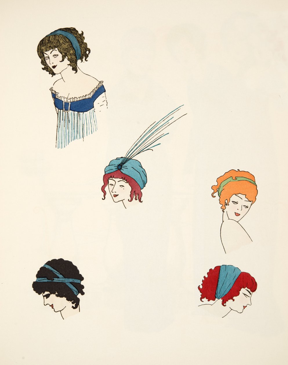تصميمات للعرائس ، من حانة Les Robes de Paul Poiret. 1908 (استنسل) بواسطة بول ايريبي