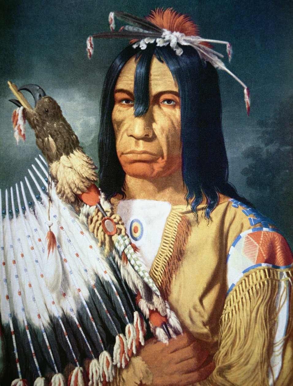 Native American Chief of the Cree people of Canada بواسطة بول كين