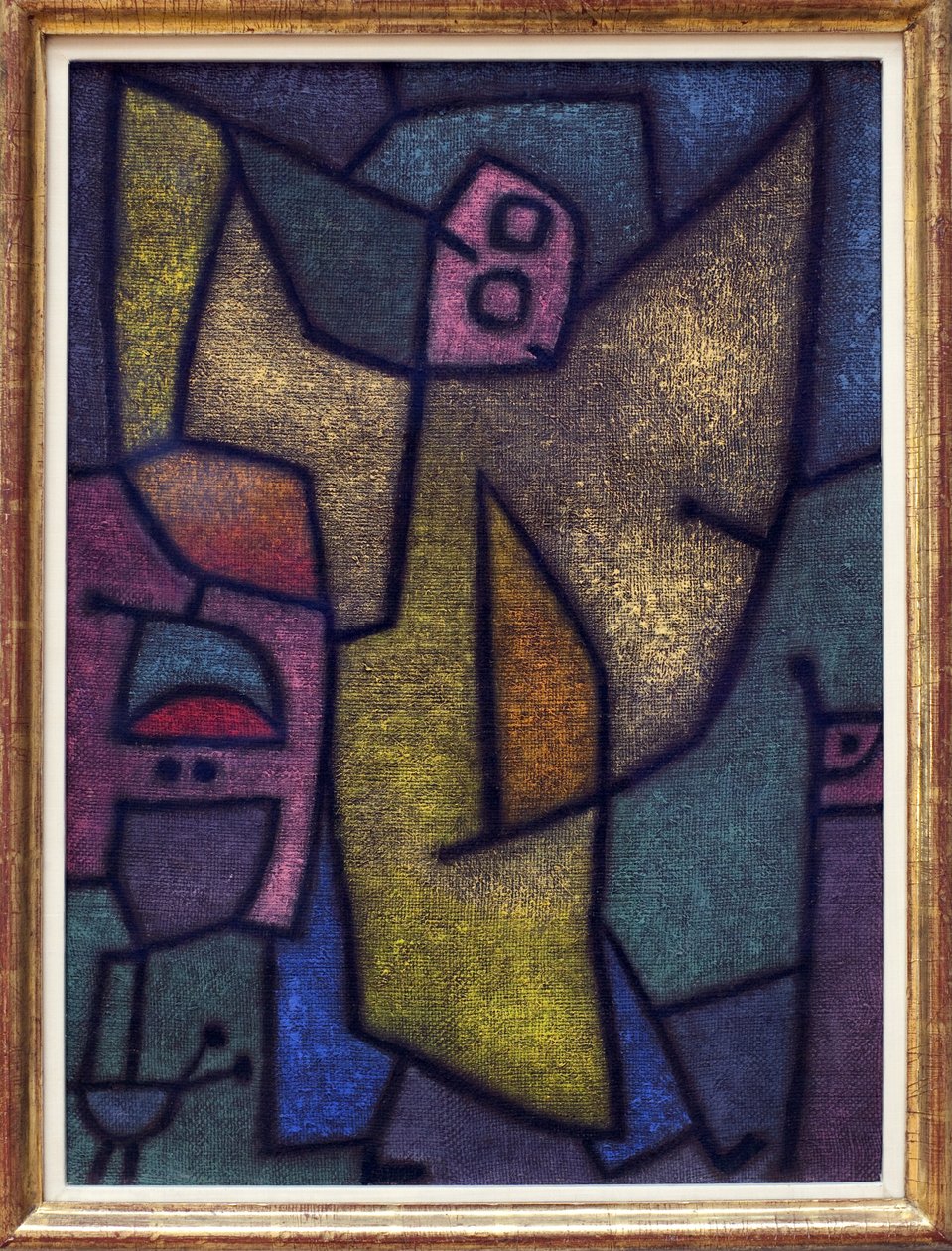ميليشيات الملائكة. لوحة للرسام بول كلي (1879-1940) ، زيت ، رسم على المنصة على الجوت ، على خلفية من الصمغ بواسطة بول كلي