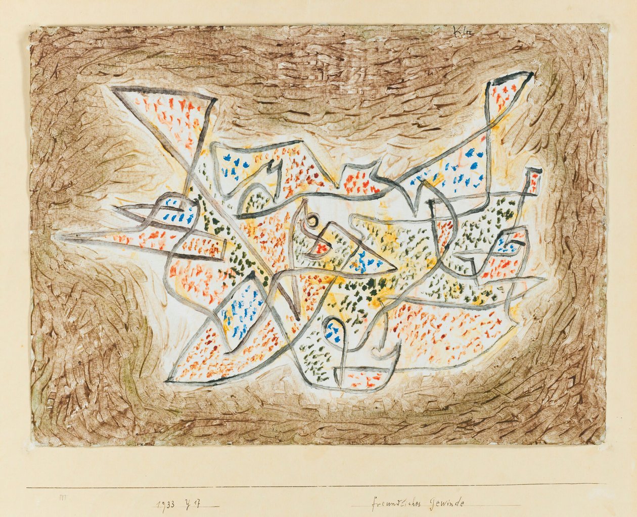 تعرية ودية ، 1933. بواسطة بول كلي