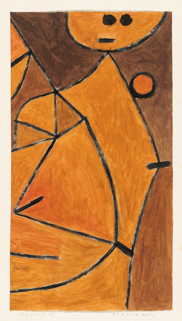 عارضة أزياء ، 1940. بواسطة بول كلي