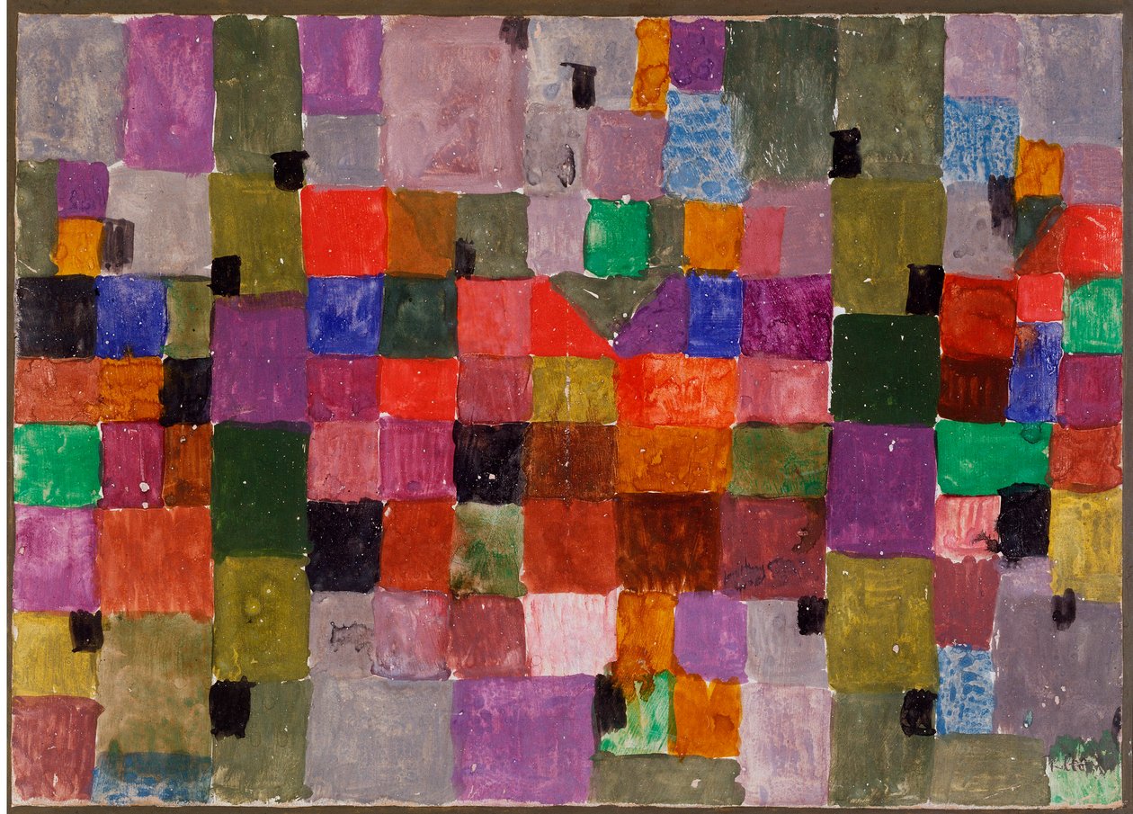 Noerdlicher ort (Place du Nord) وسائط مختلطة على الورق المقوى بواسطة Paul Klee (1879-1940) Dim. 28،5x37،1 سم ميلان ، مجموعة خاصة بواسطة بول كلي