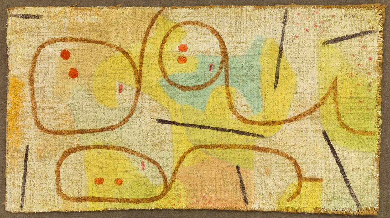 مستلق ، ج. 1937 (زيت على خيش) بواسطة بول كلي