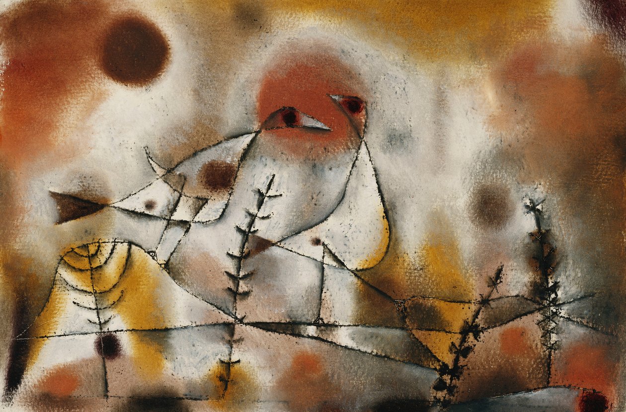 دجاج الثلج Schneehuhn ، حوالي عام 1920 (غواش وقلم وحبر وفرشاة على ورق) بواسطة بول كلي