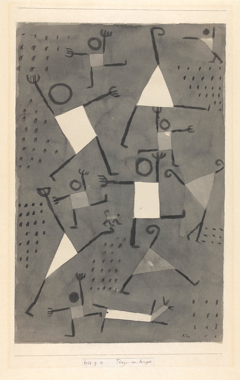 رقصات بسبب الخوف رقصات بسبب الخوف ، 1938. بواسطة بول كلي