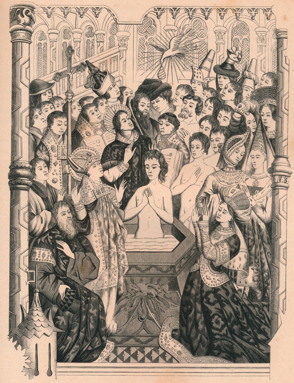معمودية الملك كلوفيس الأول ، القرن الخامس عشر ، 1849. بواسطة بول لاكروا