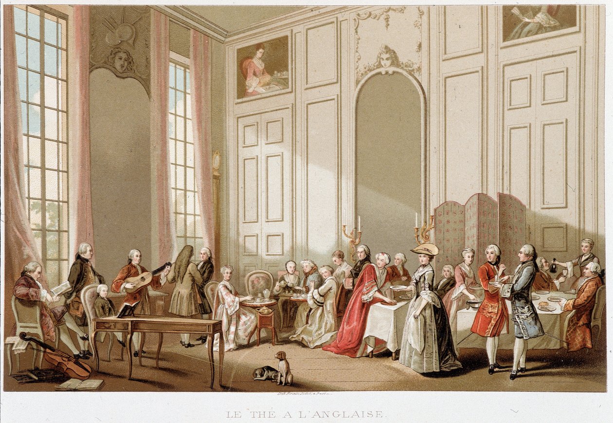 The a l'anglaise ، "" القرن الثامن عشر - المؤسسات: الاستخدامات والأزياء ، فرنسا 1700-1789 "بقلم بول لاكروا بواسطة بول لاكروا