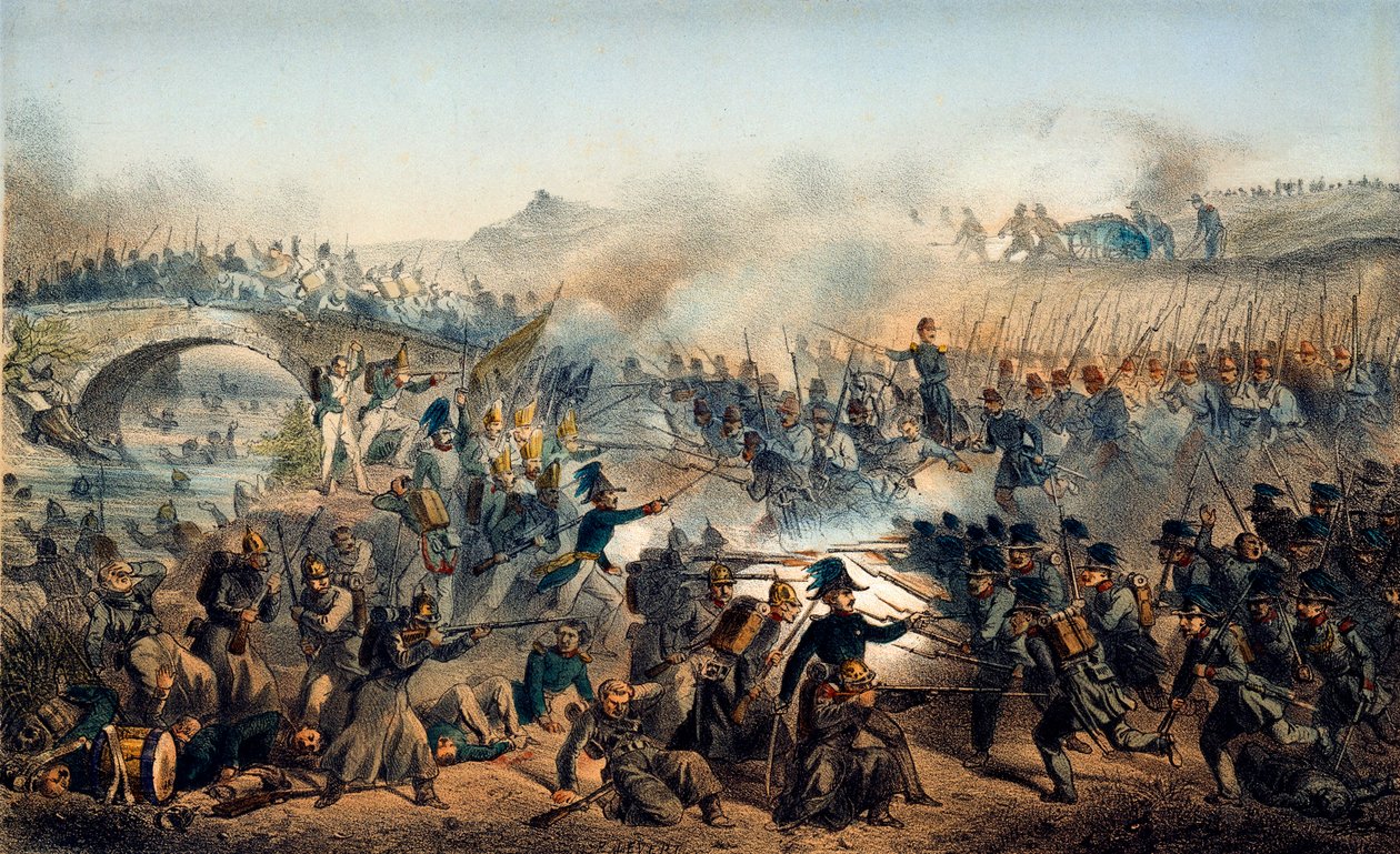 معركة نهر تشيرنايا في 16 أغسطس 1855 ، القرن التاسع عشر بواسطة بول ليفرت