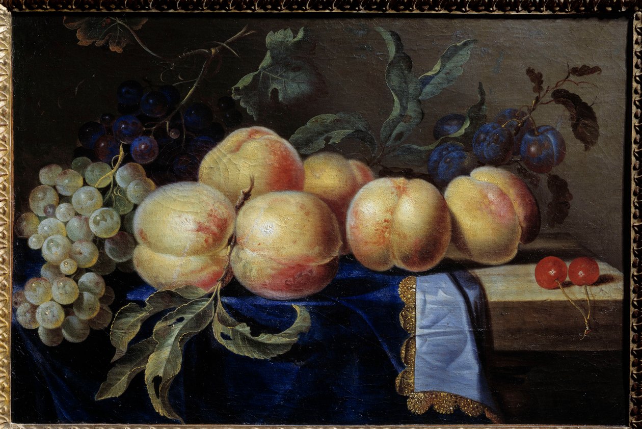 لا تزال الحياة ، Peches. اللوحة التي رسمها Paul Liegeois (القرن السابع عشر). 0،31 × 0،47 م روان ، متحف الفنون الجميلة بواسطة بول ليجويوس