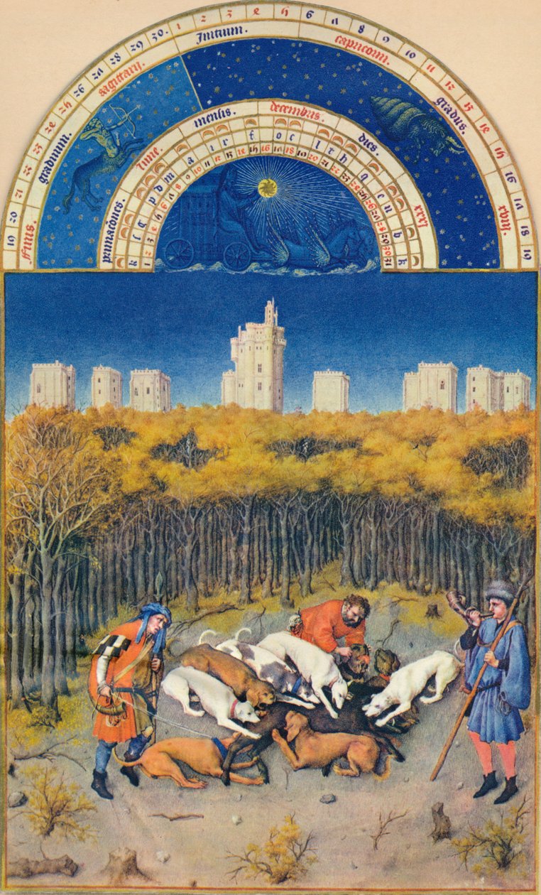 ديسمبر - قصر فينسين ، القرن الخامس عشر ، 1939. بواسطة بول ليمبورج