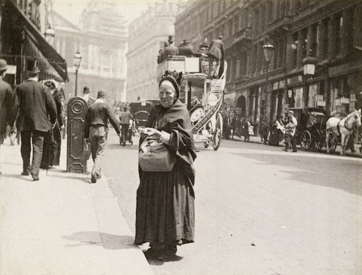بائع المباريات ، Ludgate Hill ، لندن ، 1893 بواسطة بول مارتن