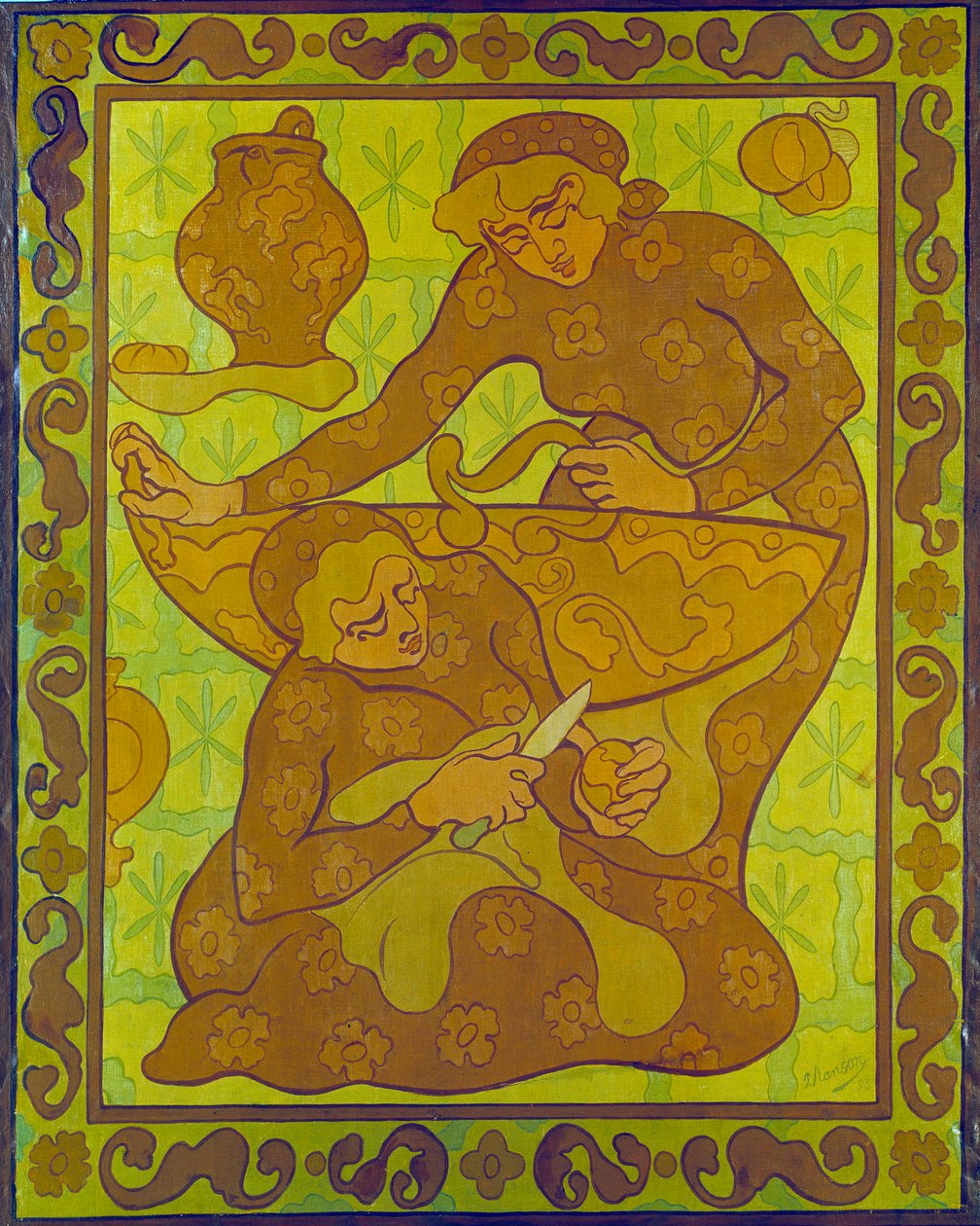 Apple Peelers Tapestry بقلم بول رانسون (1864-1909) مجموعة خاصة من القرن العشرين بواسطة بول إيلي رانسون