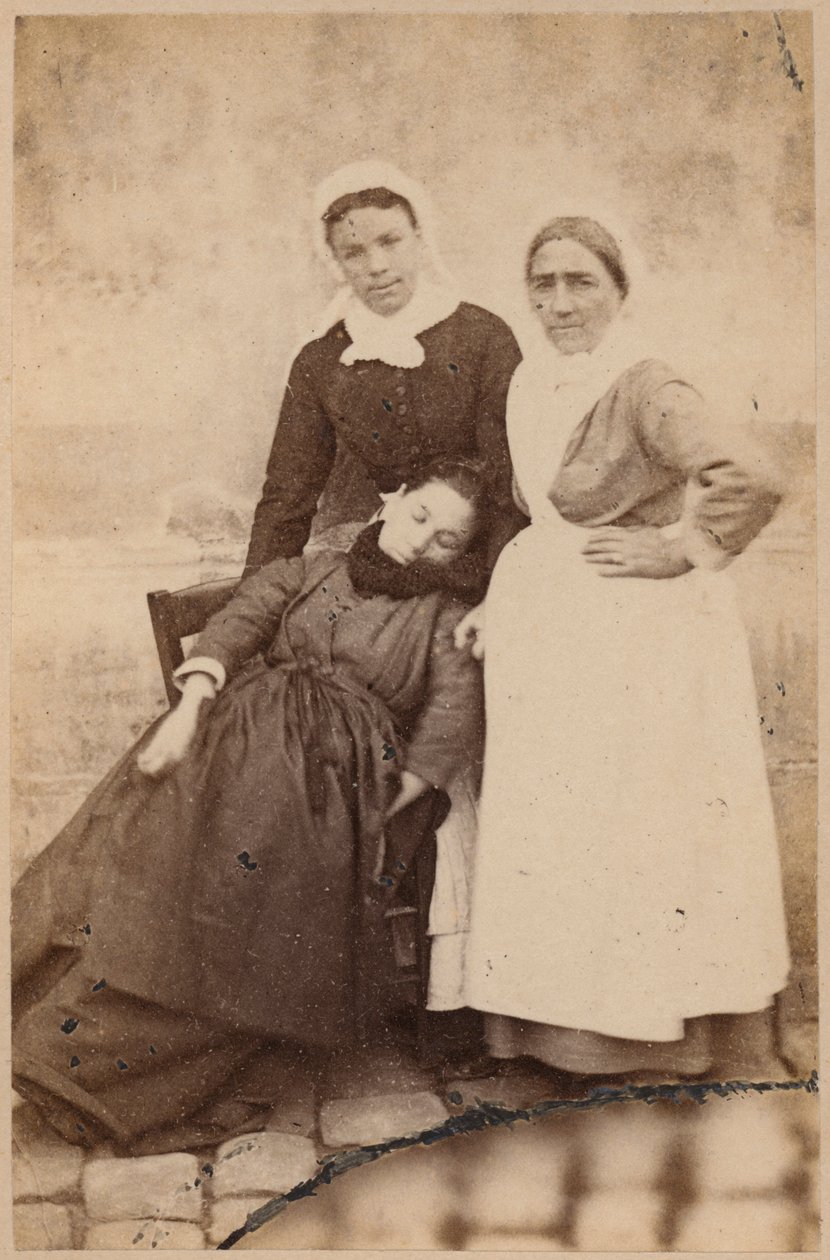الصرع الهستيري ، الهجوم ، مرحلة الصرع ، رسم توضيحي من `` Iconographie Photographique de La Salpetriere &39;&39; بواسطة بورنفيل وآخرون ريجنارد ، اللوحة السادسة عشرة ، باريس ، 1876 (طبعة زيلية) بواسطة بول ريجنارد
