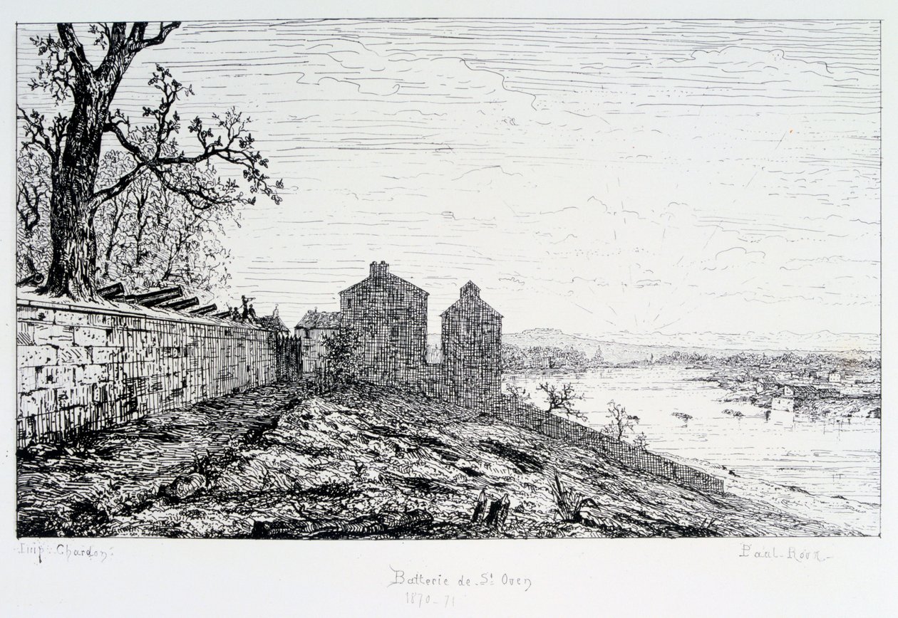 بطارية سانت أوين ، حصار باريس ، 1870-1871 بواسطة بول رو