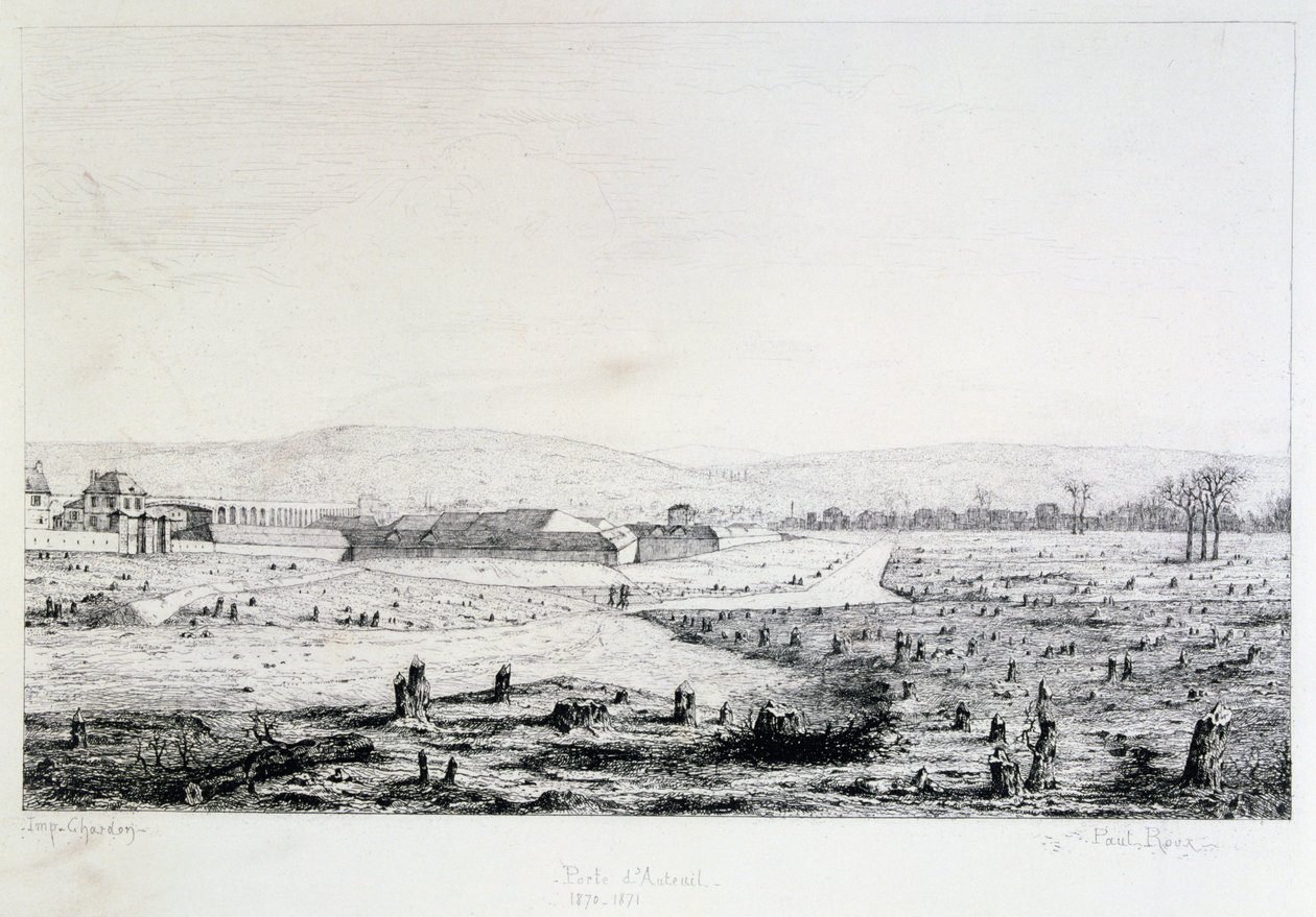 Porte dAuteuil ، حصار باريس ، 1870-1871 بواسطة بول رو