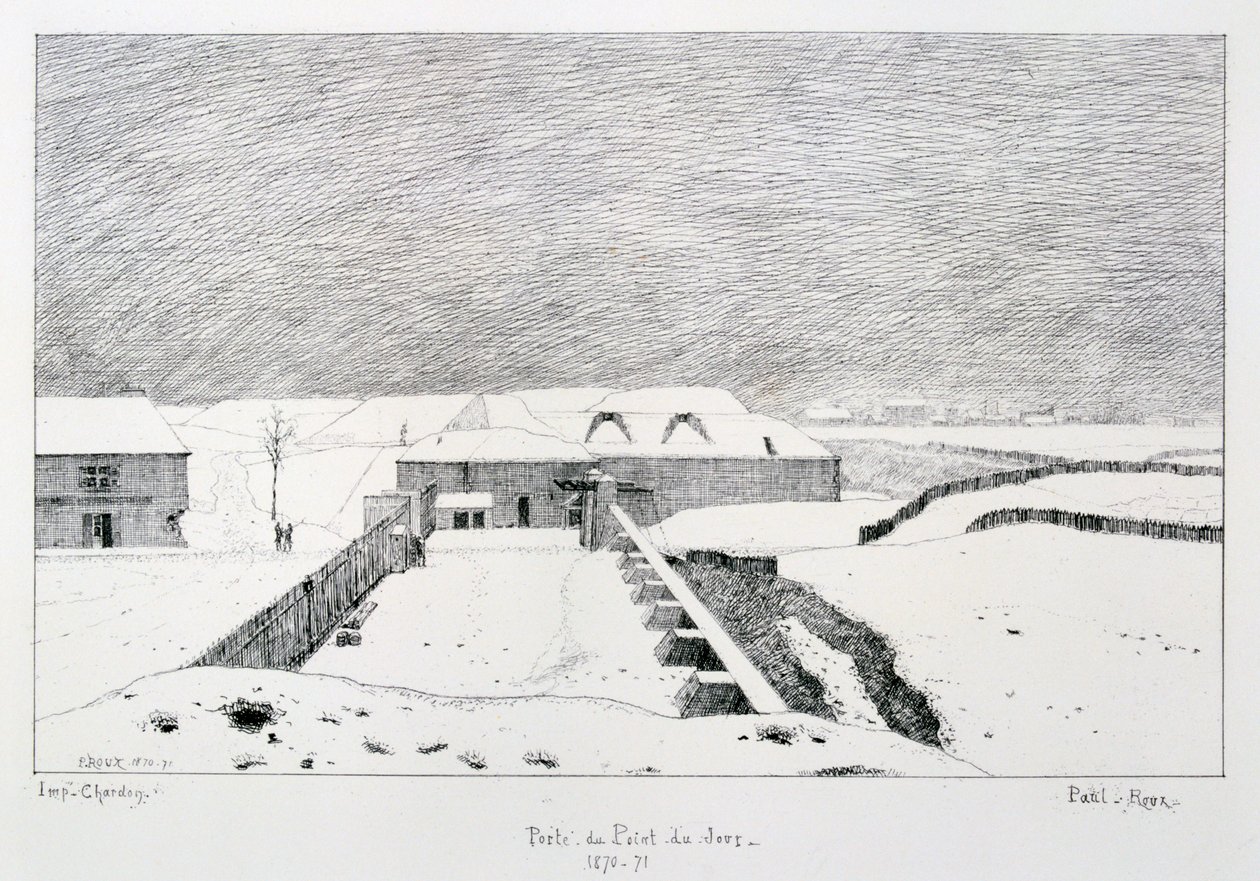 Porte du Point du Jour ، حصار باريس ، 1870-1871. بواسطة بول رو