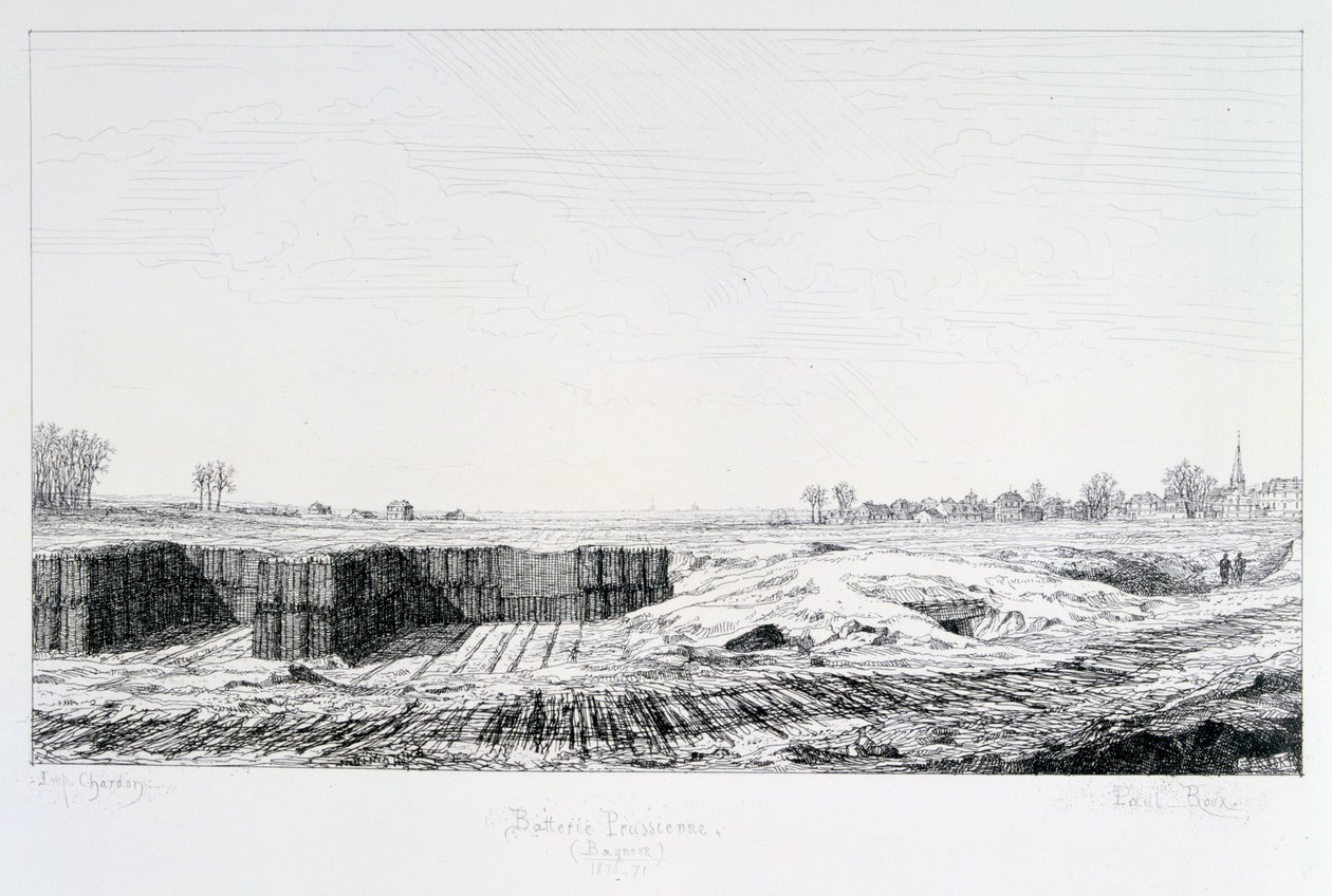 البطارية البروسية ، حصار باريس ، 1870-1871 بواسطة بول رو