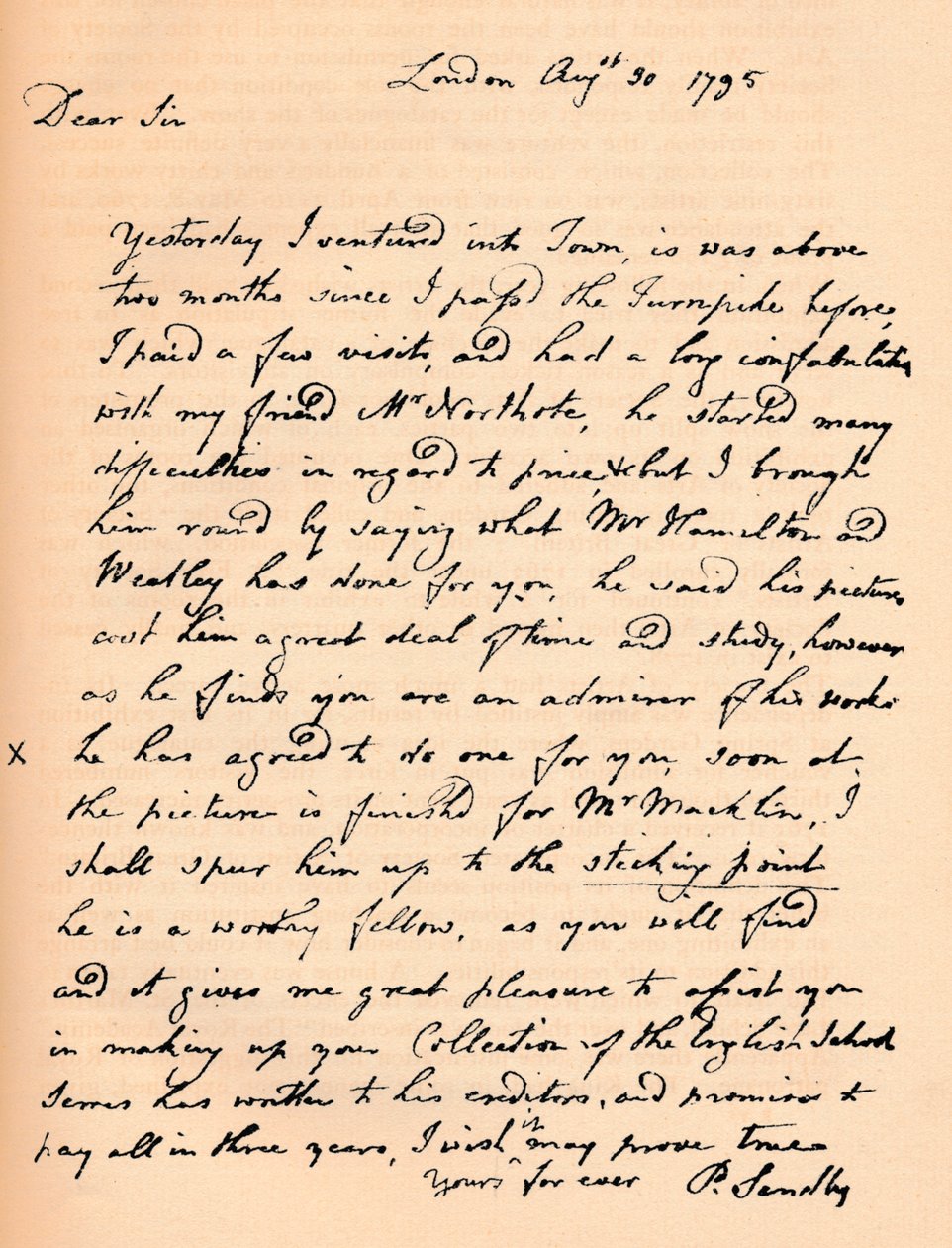 رسالة من بول ساندبي ، 1795 1904 بواسطة بول ساندبي