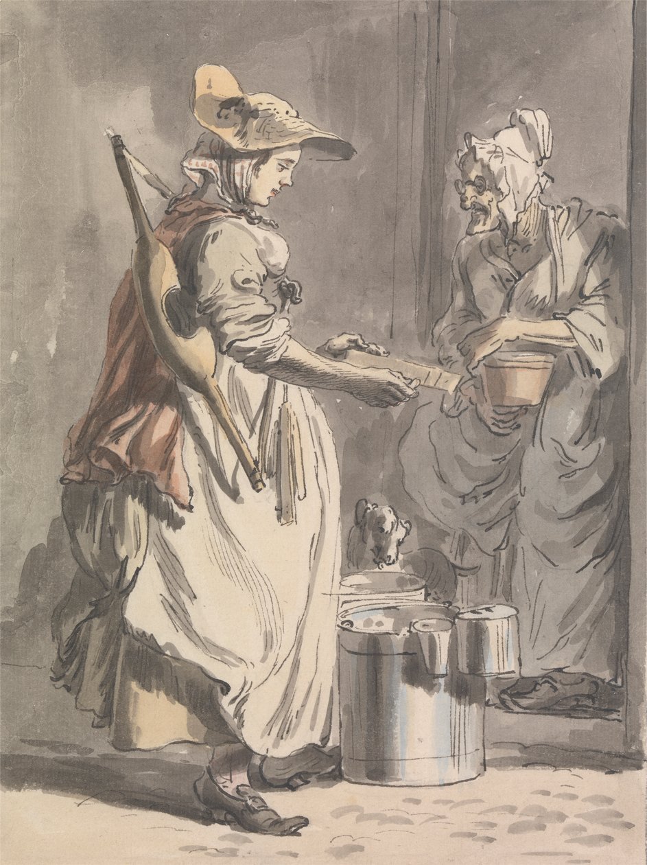صرخات لندن: A Milkmaid بواسطة بول ساندبي