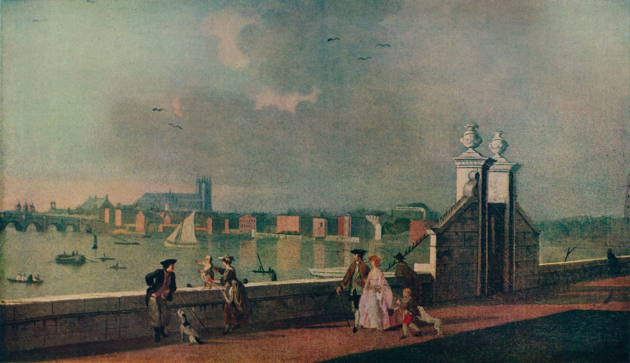 منظر من تراس منزل سومرست القديم ، c1770 بواسطة بول ساندبي